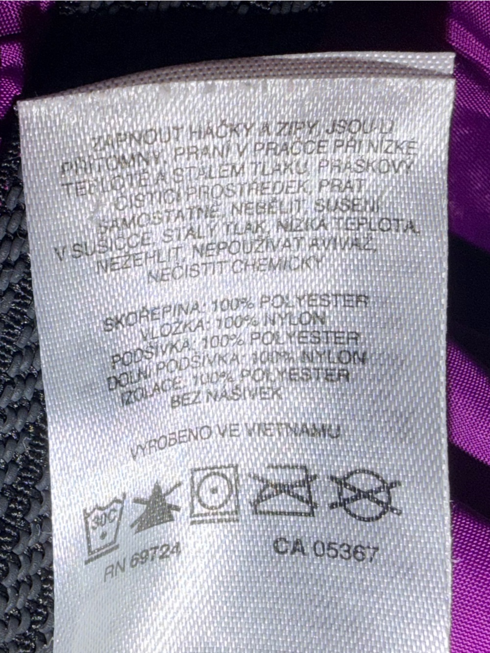 Columbia Girls Interchange Winter Jacket Black Gray Purple Size XS 6/6X - Picture 4 of 7